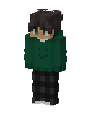 Green Student Boy Minecraft skin