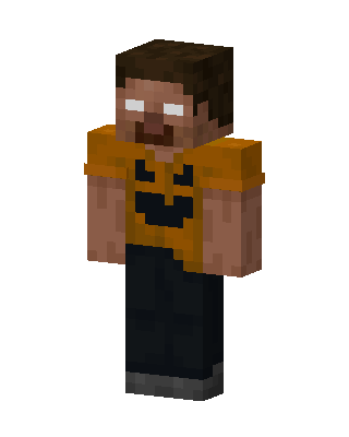 Orange Holiday Boy Minecraft skin