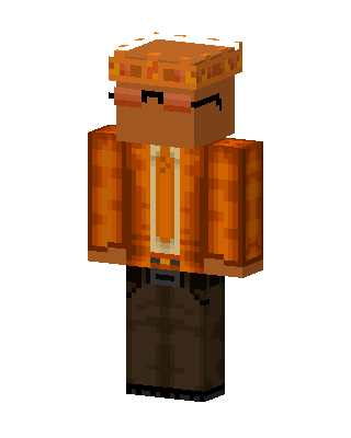 Orange Crown Suit Minecraft skin