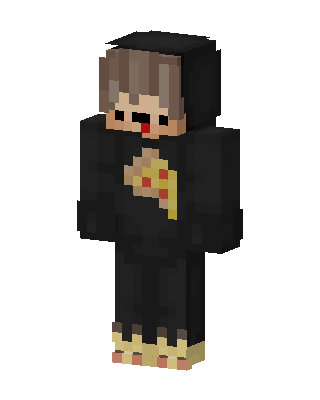 Pizza Hoodie Boy skin, 3D preview