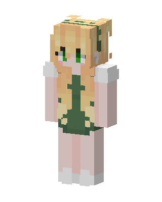 Leafy Blonde skin, 3D preview