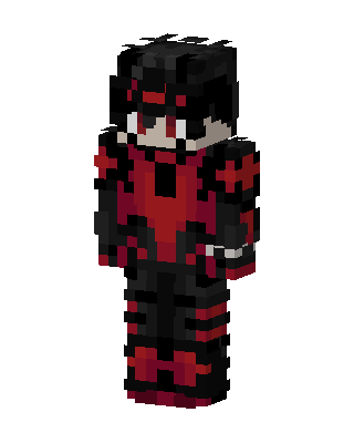 Black Ninja Boy skin, 3D preview