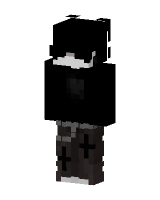 Goth Hoodie Boy Minecraft skin