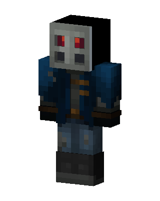 Red Eyed Robot skin, 3D preview