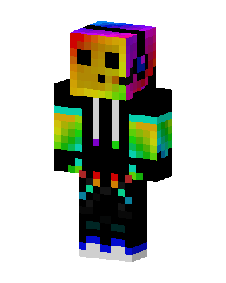 Black Hoodie Boy skin, 3D preview