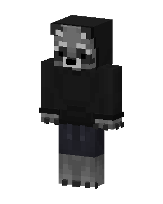 Shadow Raccoon skin, 3D preview