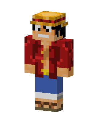Monkey D. Luffy skin, 3D preview