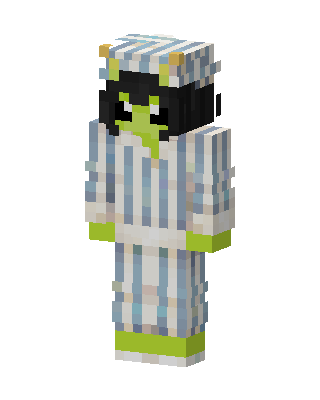 Sleepy Alien skin, 3D preview