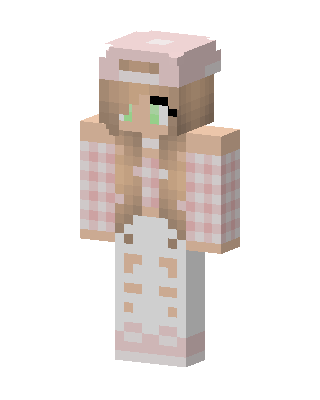 Pink Cutie Girl Minecraft pink skin