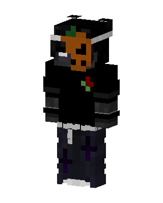 Pumpkin Hoodie skin, 3D preview