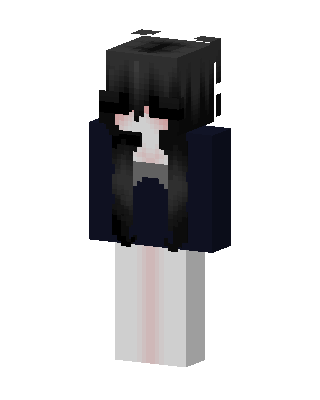 Pale Ghost Girl skin, 3D preview