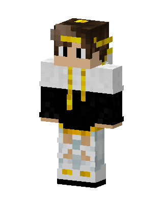 Golden Angel Hoodie skin, 3D preview