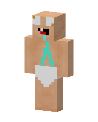 Drooling Baby skin, 3D preview
