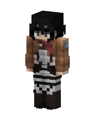 Mikasa Ackerman skin, 3D preview