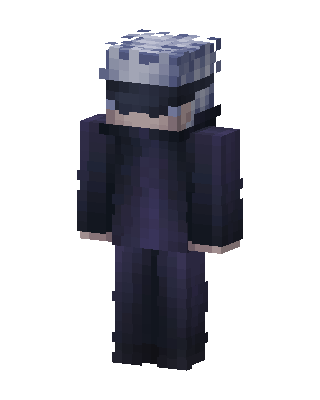 Purple Anime Boy skin, 3D preview