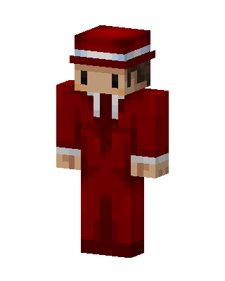 Red Suit Gentleman skin, 3D preview
