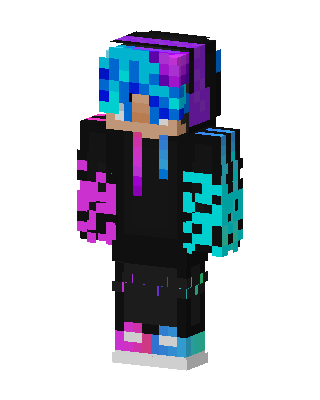 Neon Hoodie skin, 3D preview