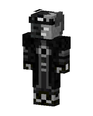 Black Masked Villain Boy skin, 3D preview