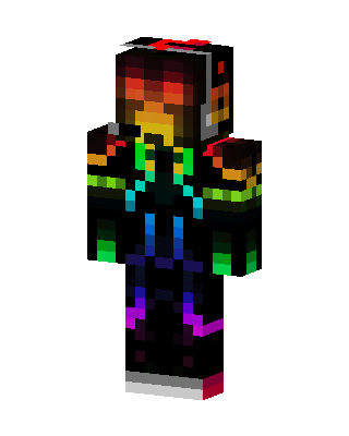 Rainbow Techwear Minecraft skin