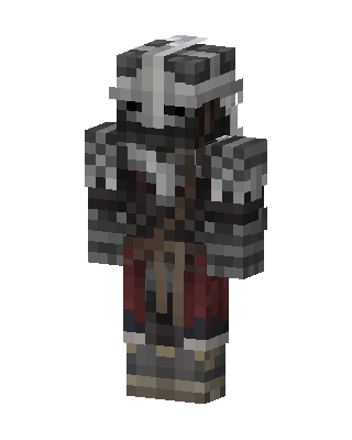 Crimson Knight skin, 3D preview