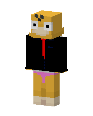 Homer Simpson skin, 3D preview