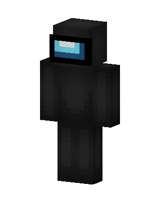 Black Crewmate skin, 3D preview