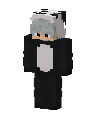 Panda Onesie skin, 3D preview