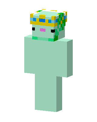 Axolotl Princess Minecraft skin