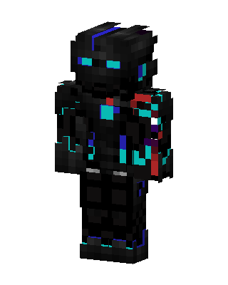 Neon Shadow skin, 3D preview