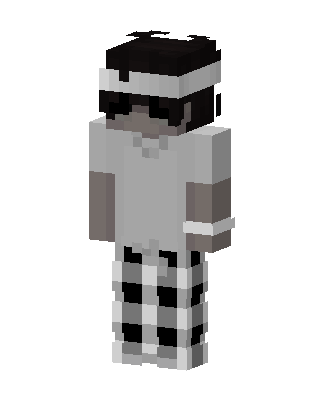 Gray Player Boy skin, 3D preview