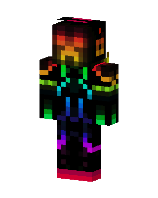 Rainbow Neon Minecraft skin