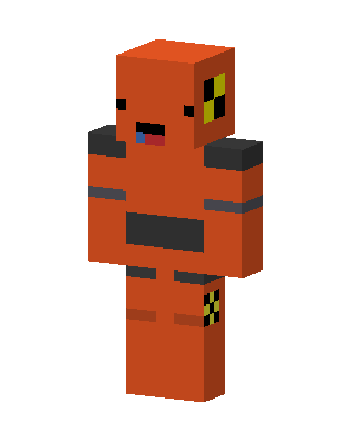 Orange Robot skin, 3D preview