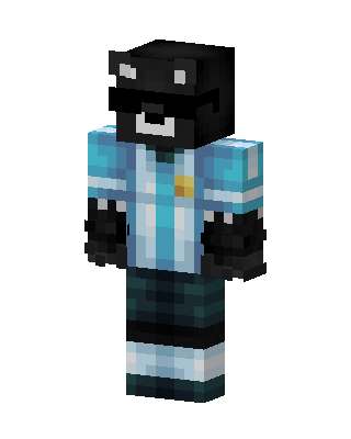 Blue Masked Athlete Boy Minecraft skin