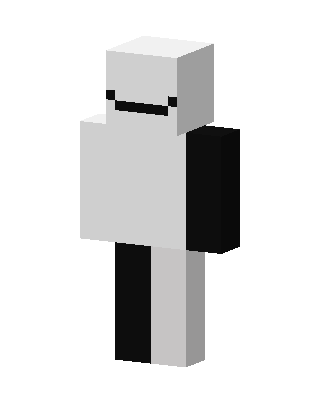 White Mob skin, 3D preview