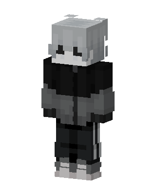 Monochrome Hoodie skin, 3D preview