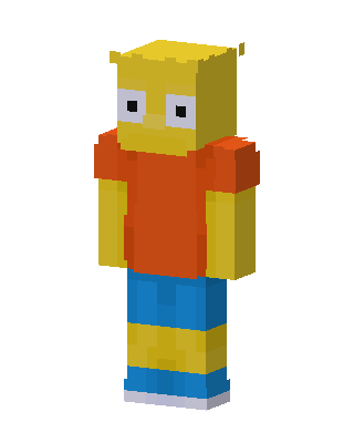 Bart Simpson skin, 3D preview
