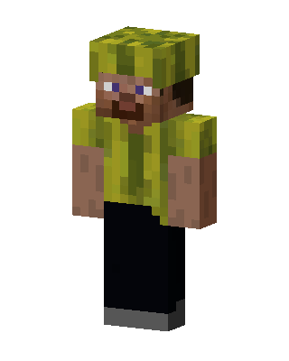 Green Mob Boy skin, 3D preview