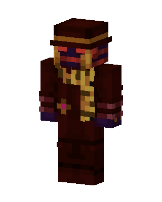 Crimson Mage skin, 3D preview