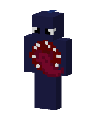 Blue Villain Boy skin, 3D preview