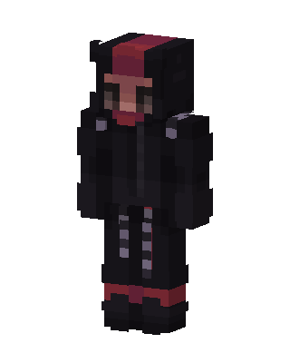 Crimson Hoodie skin, 3D preview