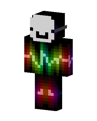 Rainbow Mask skin, 3D preview