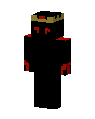 Black Crowned King Minecraft skin