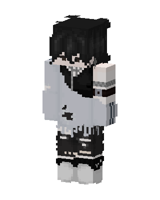 White Player Girl skin, 3D preview