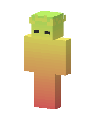 Gold Crowned Mob skin, 3D preview