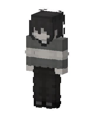 Monochrome Hoodie skin, 3D preview