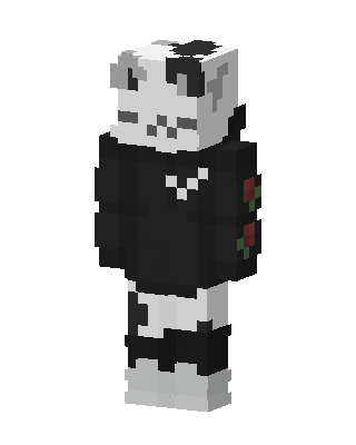 Black Animal skin, 3D preview