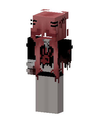 Red Hero Girl skin, 3D preview