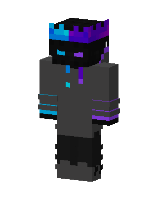 Black Crowned E-Girl Minecraft e-boy skin