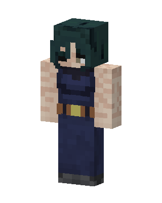Teal Haired Wanderer skin, 3D preview