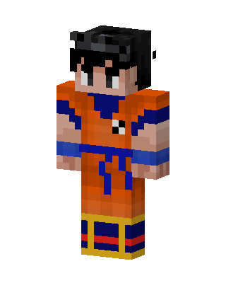 Goku skin, 3D preview